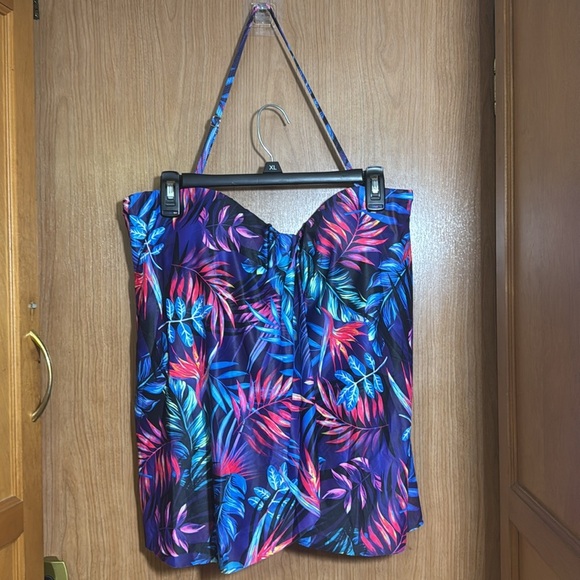 Tempt me two piece tankini set tropical size XL - Picture 4 of 7